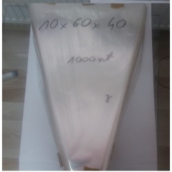 Rożki foliowe perforowane 20x60x45 cm a 500 szt