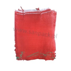 worek raszlowy 10-15 kg. czerwony 42x60 cm import(100 szt)