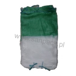 Worek raszlowy 15-20kg. biało-zielony 46x76 cm (1000 szt)