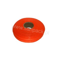 Rękaw siatkowy - tkany  polski 30 cm x 100 mb pomarańczowy