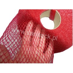 Rękaw siatkowy - tkany  polski 30 cm x 100 mb czerwony