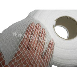 Rękaw siatkowy - tkany  polski 40 cm x 100 mb biały