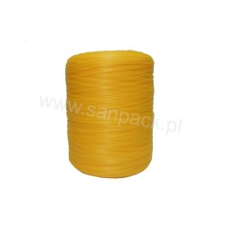 Rękaw siatkowy LDPE N1 bezwęzełkowy 19 cm/500 mb żółty