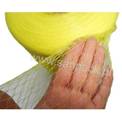 Rękaw siatkowy LDPE C2 bezwęzełkowy 30 cm/500 mb cytrynowa