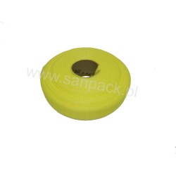 Rękaw siatkowy - tkany  polski 30 cm x 100 mb cytrynowy