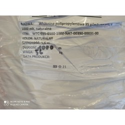 Włóknina polipropylenowa medyczna 35g/m2 160cm x 1000mb