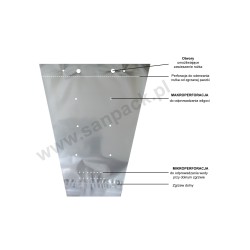Rożki foliowe 12x28x28 gładkie, cast a1000szt