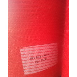 Worek raszlowy na roli 15 kg 46x65 cm 2500 szt pomarańczowy