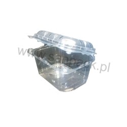 Pojemnik plastikowy 250 g z pokrywką zespolony 127x93,5x75 a 1200