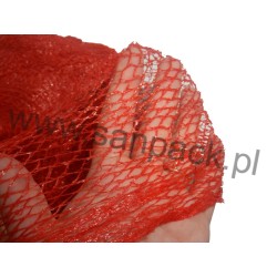 Rękaw siatkowy - tkany importowany 38 cm x 100 mb czerwony