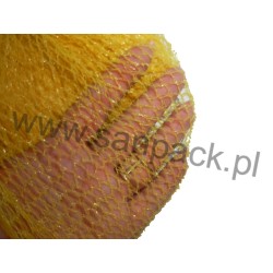 Rękaw siatkowy - tkany importowany 40 cm x 100 mb żółty