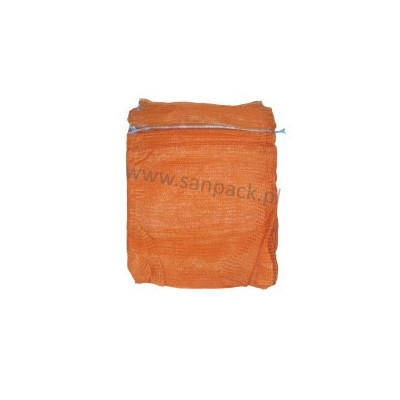 Worek raszlowy 10-15 kg. pomarańczowy jasny 42x60 cm import(1500 szt)