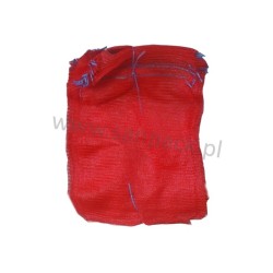 worek raszlowy 15 kg. czerwony 40x60 cm polski (100 szt) GĘSTY