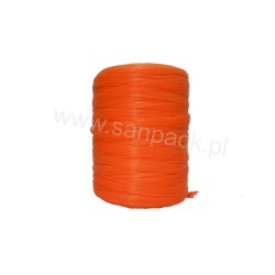 Rękaw siatkowy LDPE bezwęzełkowy N3 46 cm/250 mb pomarańczowy