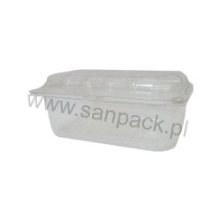 Pojemnik plastikowy 500 g zespolony z pokrywką 186x116x85 a 600