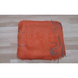 worek raszlowy 10-15 kg. pomarańczowy  ciemny 40x62 cm import(1000 szt)