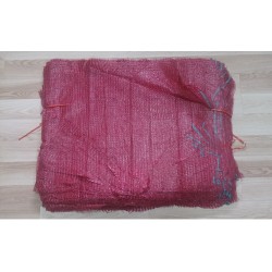 worek raszlowy bordowy  25-30 kg 50x80 cm (100 szt)