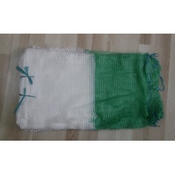 Worek raszlowy 15-20kg. biało-zielony 43x76 cm (1000 szt)
